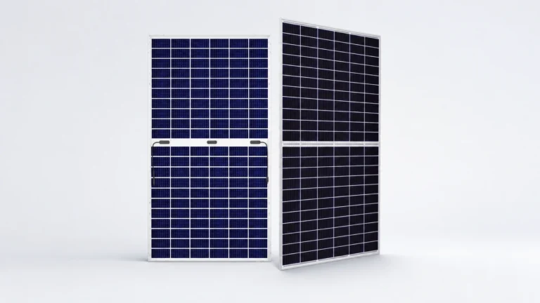 Canadian Solar mono PERC solar panel, front and back