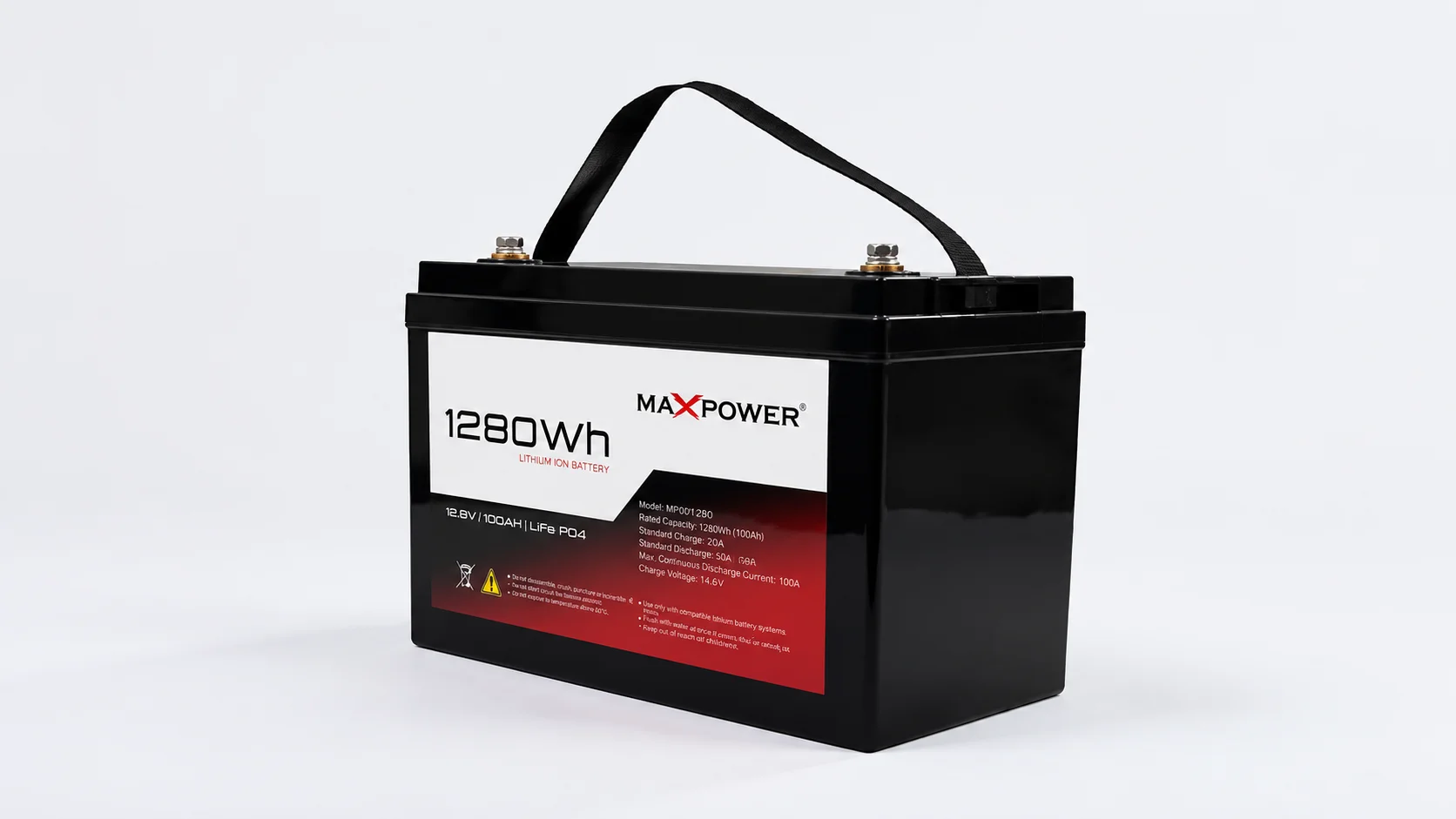 MaxPower 1.28kWh Lithium-ion Battery 12.8V (MP 1200-Pro)